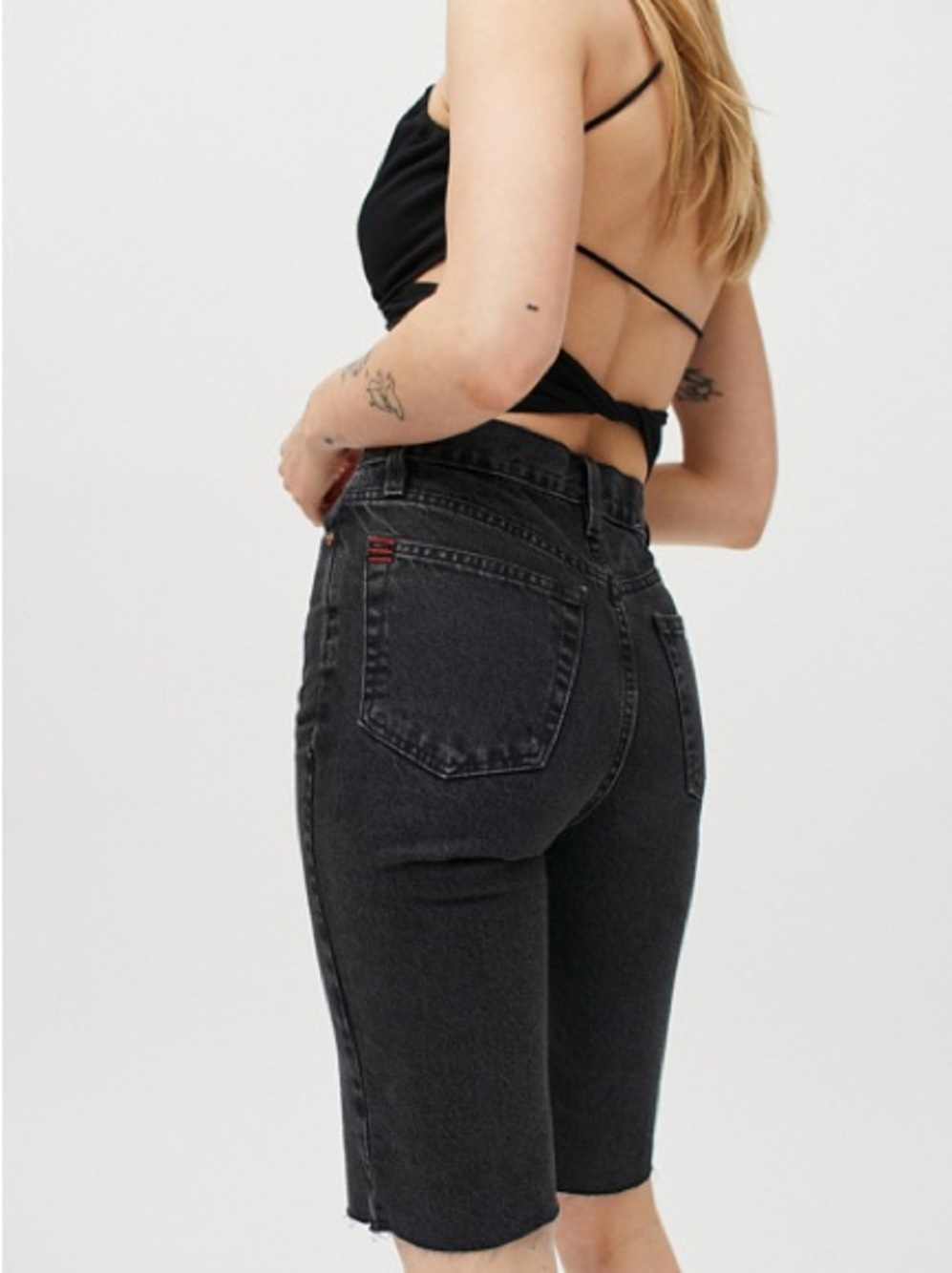 Urban Outfitters Black Boyfriend Bermuda Jeans